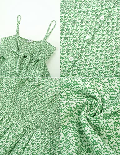 Maternity Beach Dress Sweetheart V Neckline Swing Breathable Dress Green Floral Xxl #TOP5