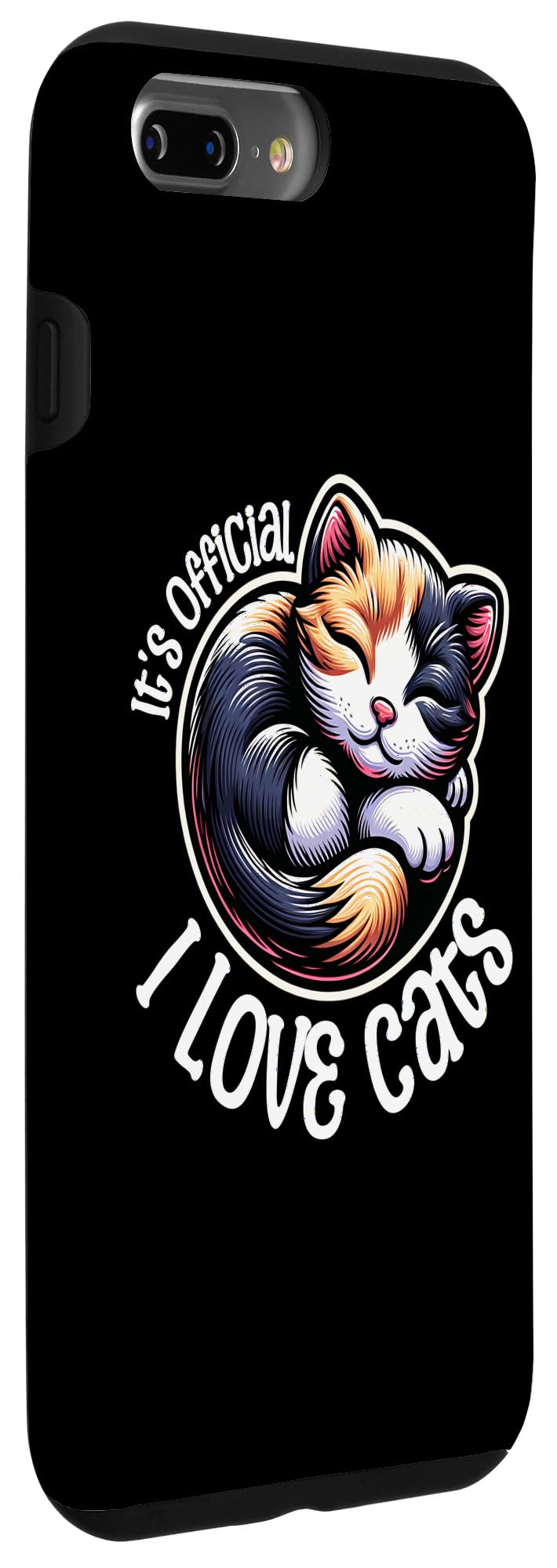 iPhone 7 Plus/8 Plus I love cats, cute cat lover Case - Image 3