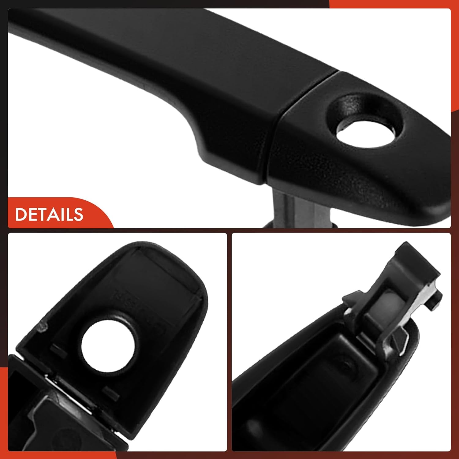 A-Premium Front Driver Side Exterior Door Handle Compatible with Subaru Outback 15-19, Forester, Impreza, Legacy, WRX STI & Toyota Prius, Sienna, Avalon & Scion tC, iQ, Textured Black