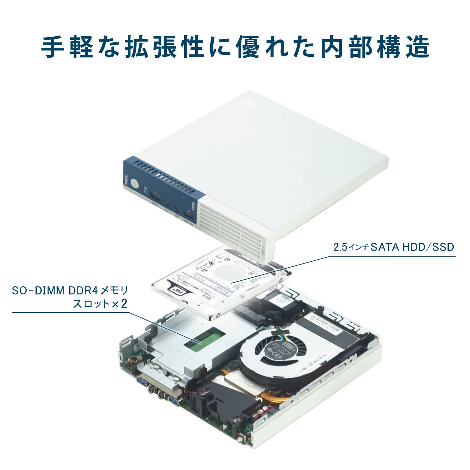 Amazon.co.jp: 【整備済み品】 NEC 超小型デスクトップPC MK26XC-T/CPU