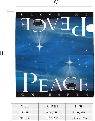 Miniatura 5 de Oplp Paz en la Tierra - Cubierta magnética impermeable para buzón de natividad, para decoración del hogar, jardín, 21 x 18 pulgadas