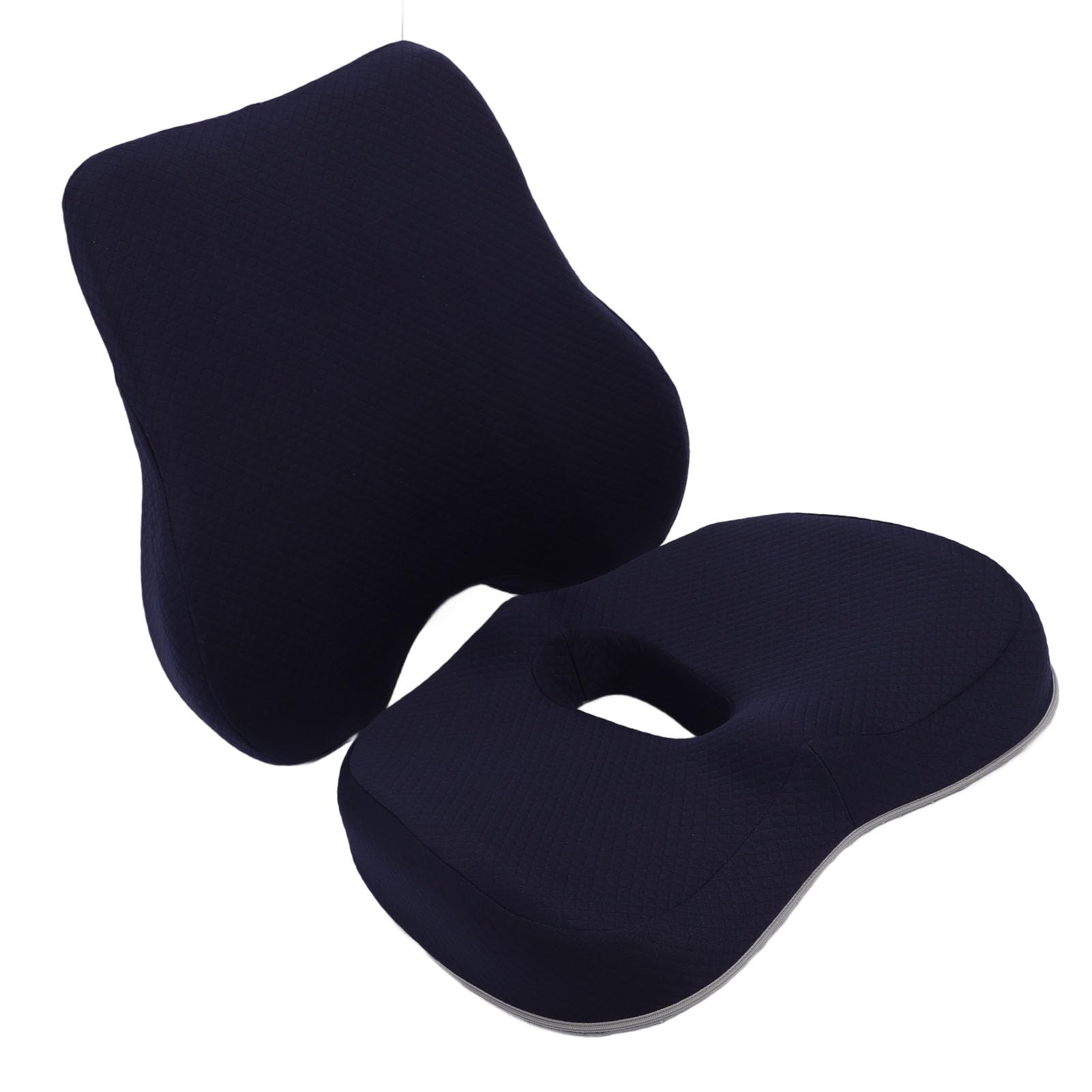 Cuscino Sedile con Supporto Lombare, Memory Foam Regolabile per