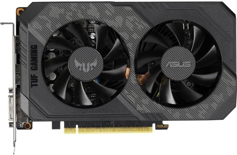 ASUS TUF Gaming GeForce GTX 1660Ti Overclocked 6GB Dual-Fan Edition HDMI DP DVI Gaming Graphics Card (TUF-GTX1660TI-O6G-Gaming)