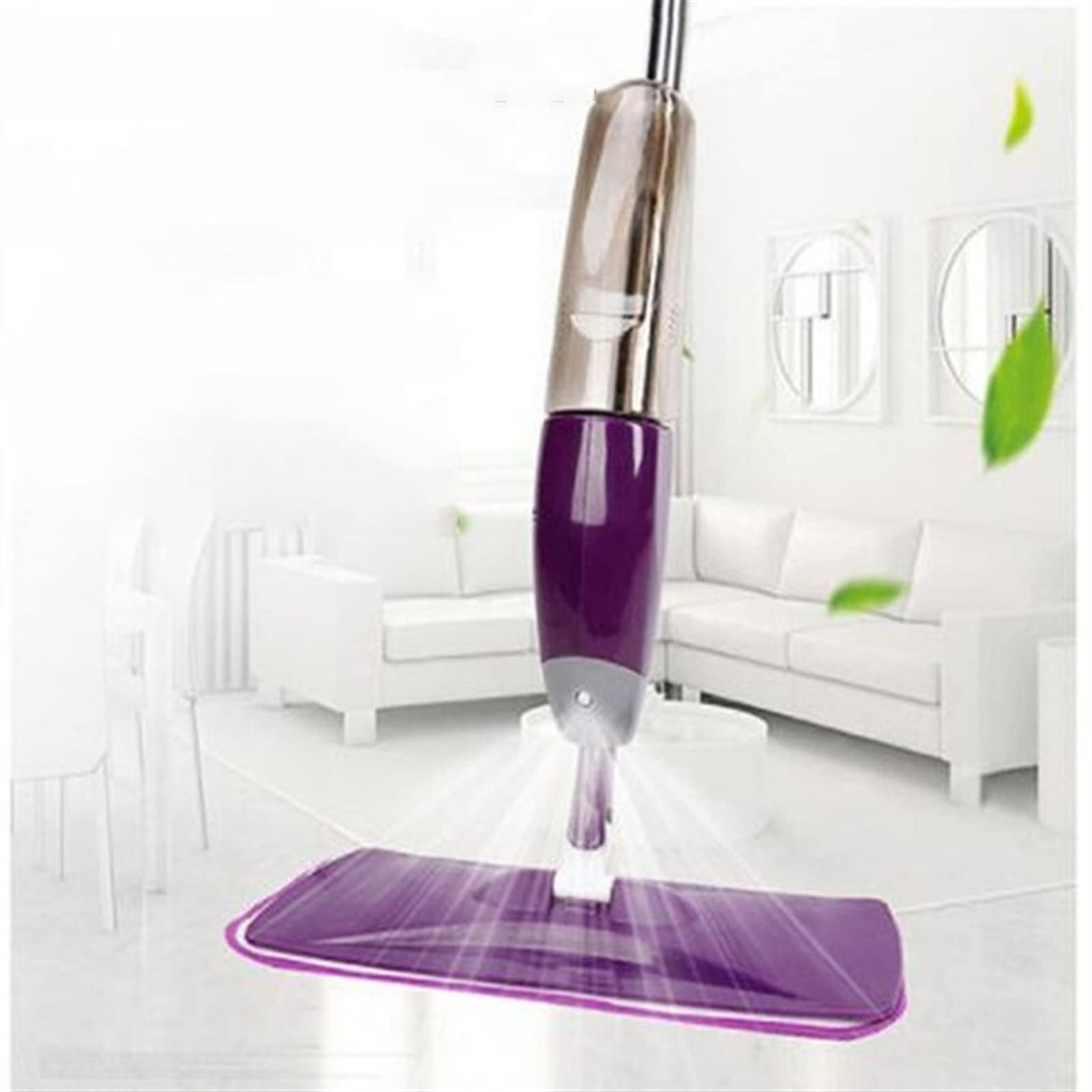 fregar Spray FRONE CON PADRES DE MICROFIBRAS REUSABLE 360 GRADO MANGO DE METAL DE METAL for LA COCINA DE CASA Laminado Laminado Azulejos De Cerámica Limpieza De Pisos Trapeador de piso ( Color : A )