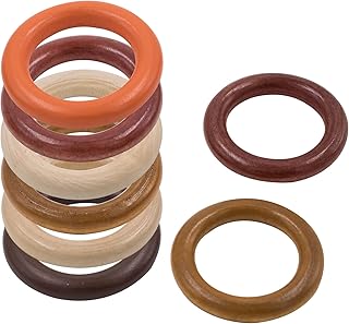 30pcs Wooden Rings 50mm Unfinished Wood Rings Round Wood Circles for DIY Craft Pendant Connectors Dream Catcher Tapestry Wristband Wall Hanging Bedroom Plant Hangers Home Decor Handmade Toy