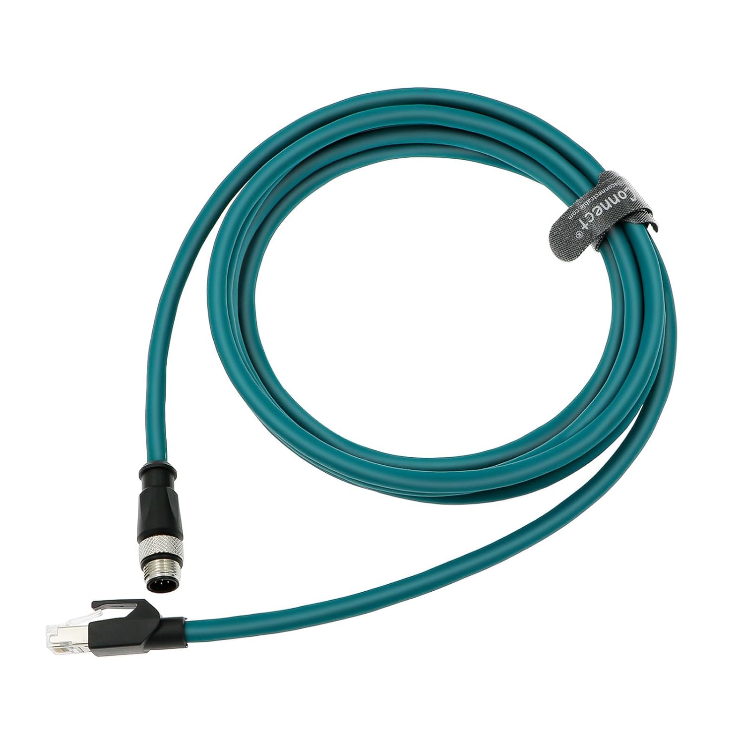 M12 A-Code to RJ45 Industrial Ethernet Cable M12 8 Pin A Code Male to RJ45 High Flexible Shielded Cable for Cognex Industrial Camera 5M