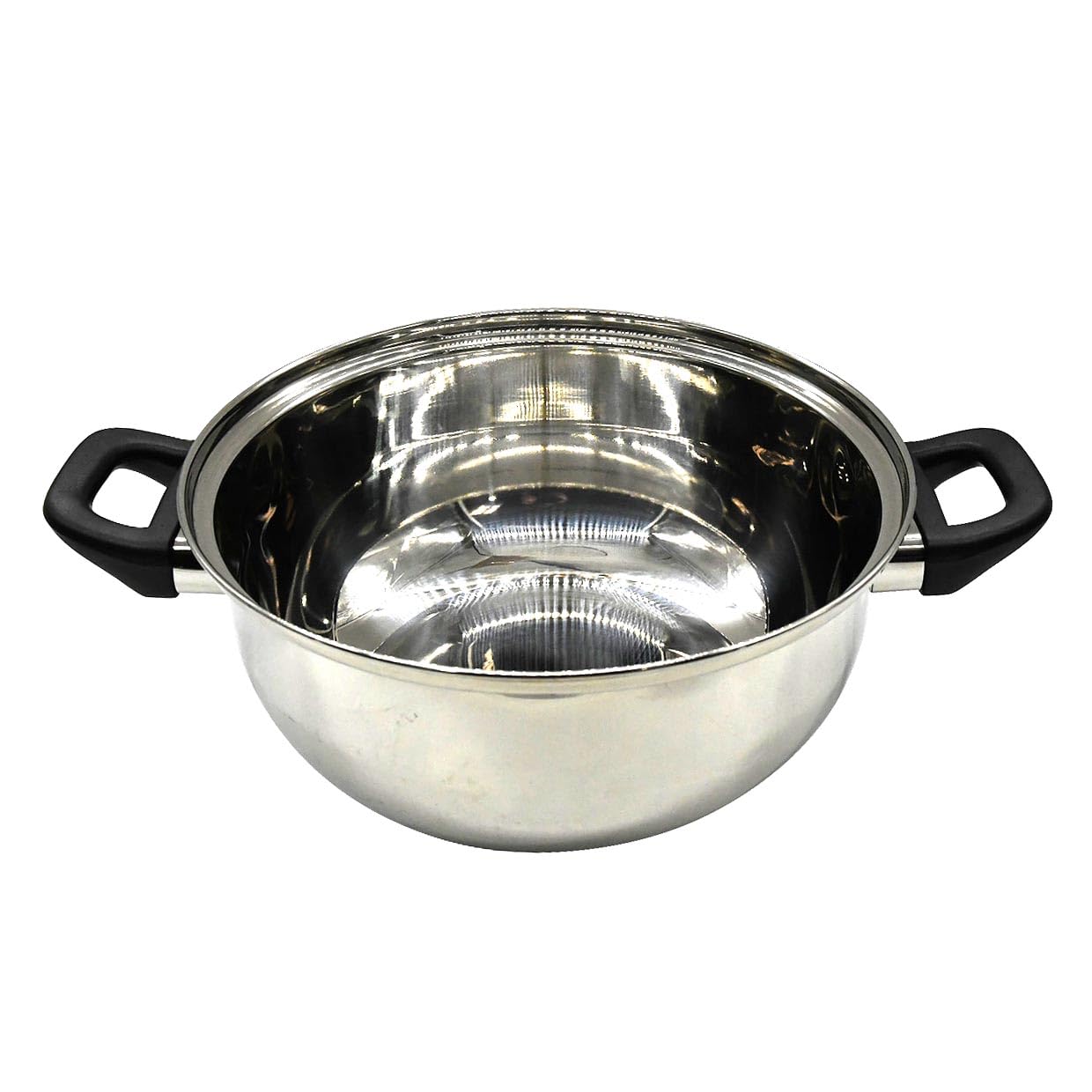 Baumalu - Friggitrice in acciaio inox 26 cm con coperchio in vetro pulsante bachelia - tutti i fornelli e induzione