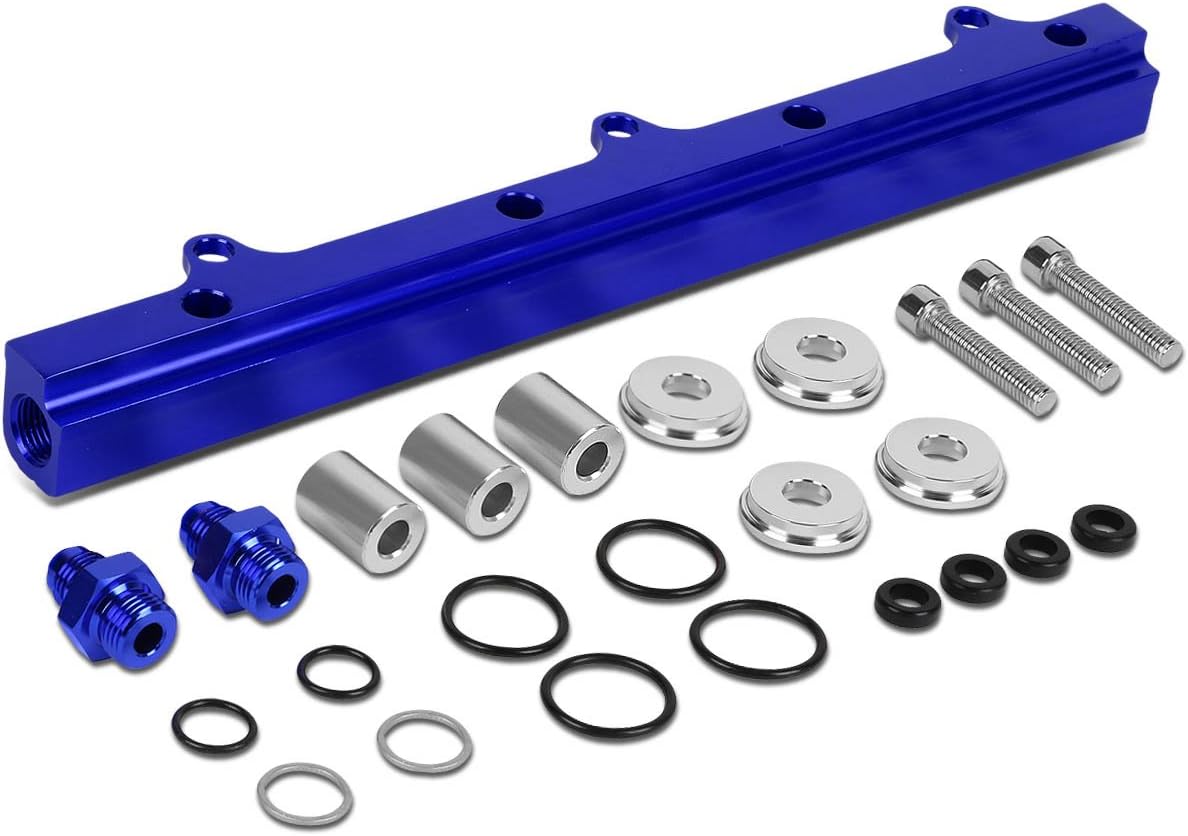 DNA Motoring FRK-B16-BL High Flow Fuel Injector Rail Kit [For 88-01 Honda Civic Si/Prelude/CRV]