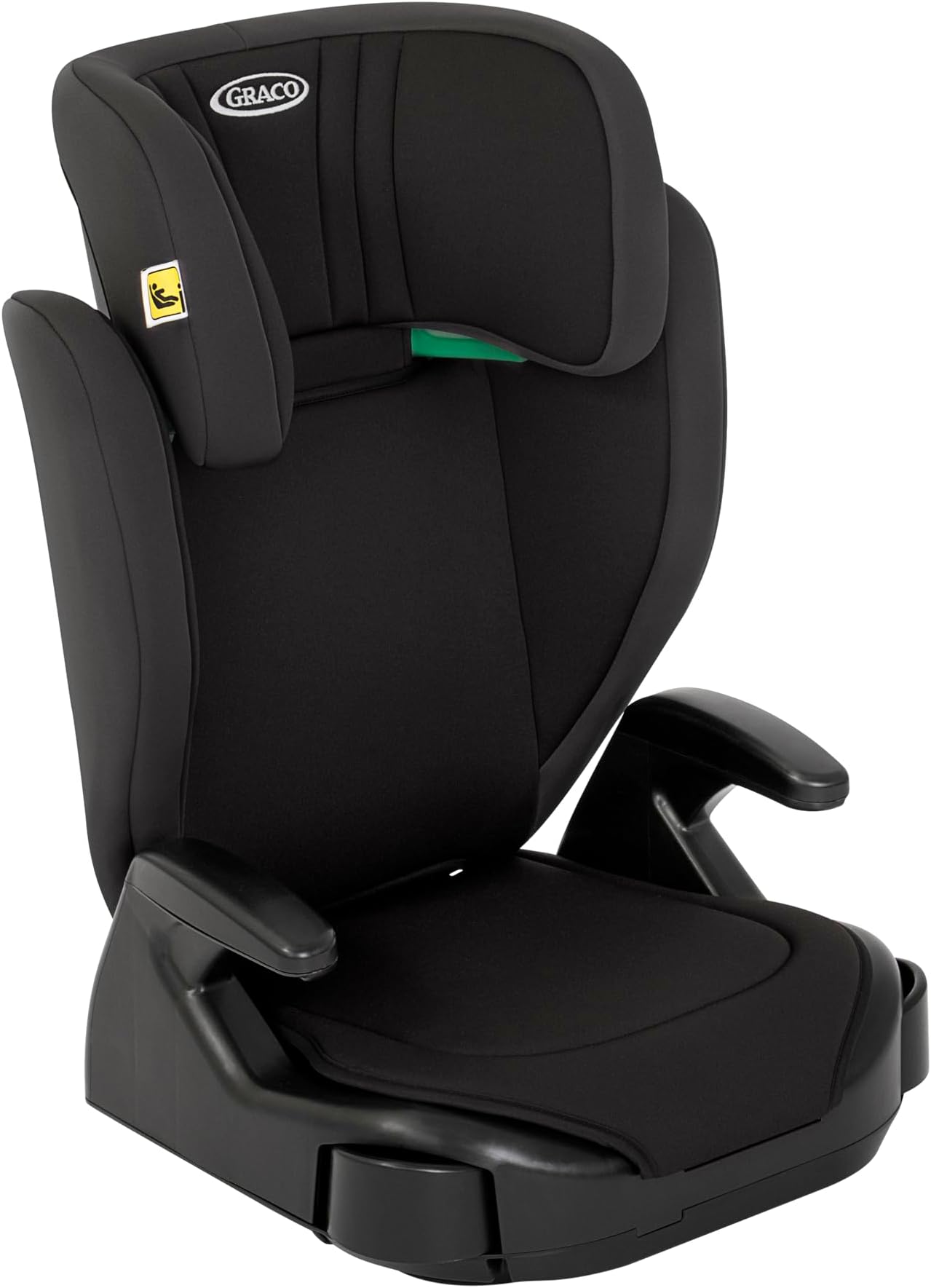 Junior Maxi i-Size R129 Highback Booster Car Seat With Cupholders, Suitable From 100-150cm (Approx. 3.5 To 12 Years) - Midnight Black