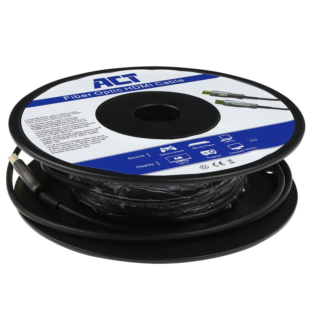 ACT AK3930 cable HDMI 10 m HDMI tipo A (Estándar) - Cables HDMI (10 m, HDMI tipo A (Estándar), HDMI tipo A (Estándar), 3D, 18 Gbit/s, Canal de retorno de audio (ARC))