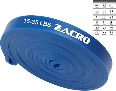 Zacro Resistance Bands Set,6 Resistance Levels High Elastic Exercise Bands
