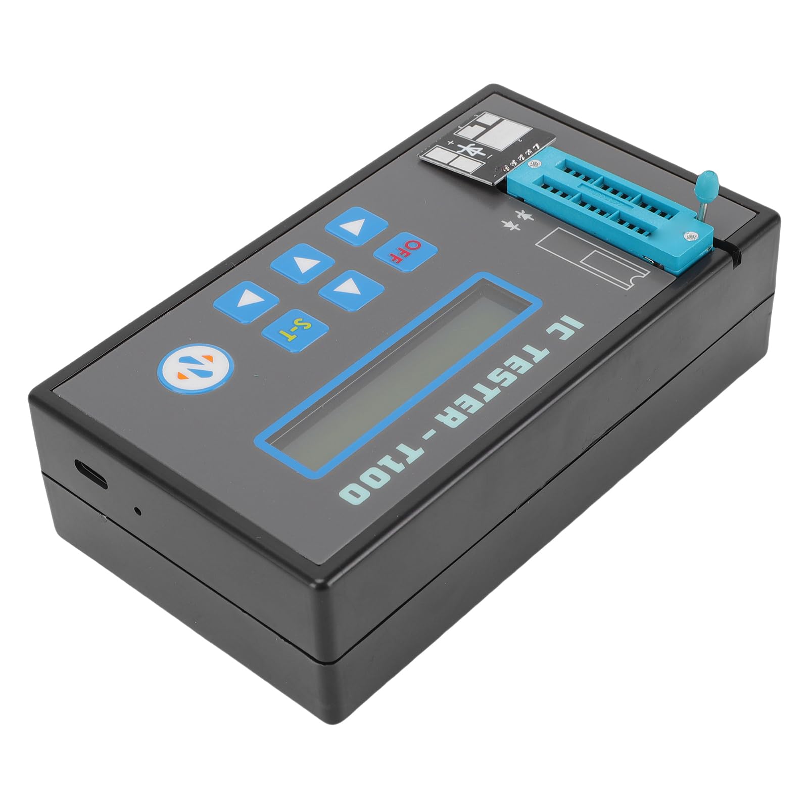 Cocoarm Tester per Circuiti Integrati Tester per Circuiti Integrati Digitali ABS con Terminali a 20 e 16 Pin Batteria di Tipo C 1000 MAh per Linee di Manutenzione e Produzione di Ingegneri