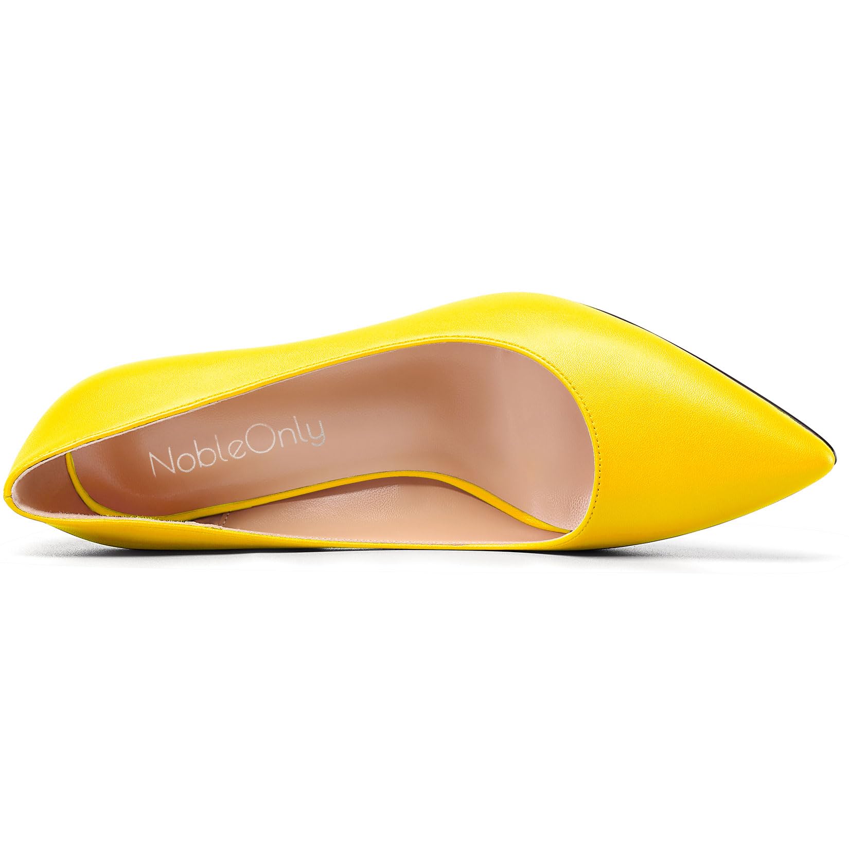 NobleOnly Donna Medio Tacco Heel Slip-on Chiusa a Punta Classico Dress Pumps Casual Ufficio Estate Scarpe 8.5 CM Heels