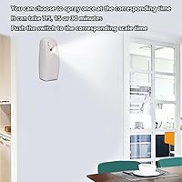 Vista 2 de 1 paquete de dispensador automático de ambientador, contenedor de ambientador de aire, adecuado para latas de 5.51 x 2.56 pulgadas, capacidad