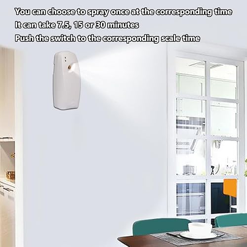 Miniatura 2 de 1 paquete de dispensador automático de ambientador, contenedor de ambientador de aire, adecuado para latas de 5.51 x 2.56 pulgadas, capacidad de