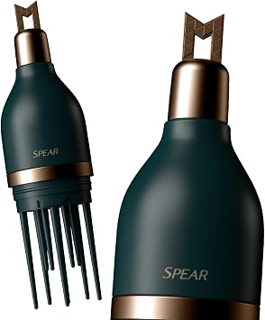 فرشاة تصفيف الشعر FORBEAUT Spear للرجال، تصميم مزدوج الرمح للتحكم في الجانب والحجم، تصفيف سريع في 33 ثانية، قصات شعر مرطبة/ريجنت/رافع، أداة واحدة لتسريحات شعر متعددة