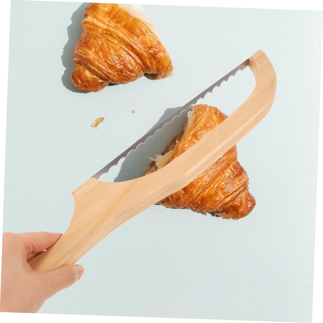 Cabilock 6pcs Manual Bread Maker Saw Tool Classic Serrated Cake Cutter Reusable Slice Cutter Cake Serving Easy Clean