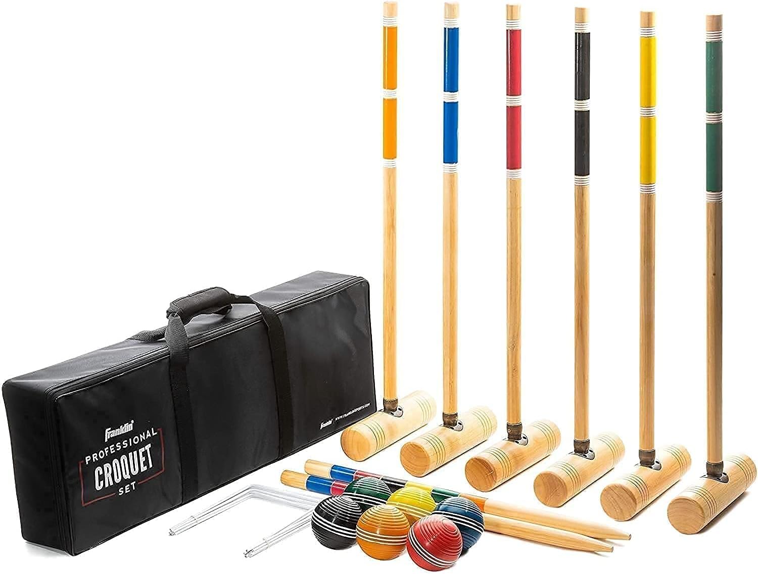 SZDYQ Conjunto de Croquet Incluye mazos de Madera de Croquet, Todas