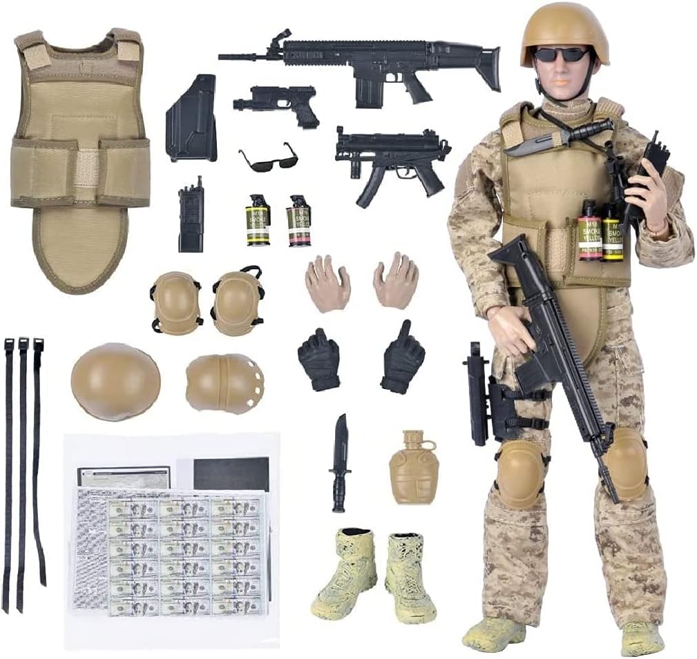 12" Special Forces Action Figures Soldiers Toys 1:6 Scale (Seal)