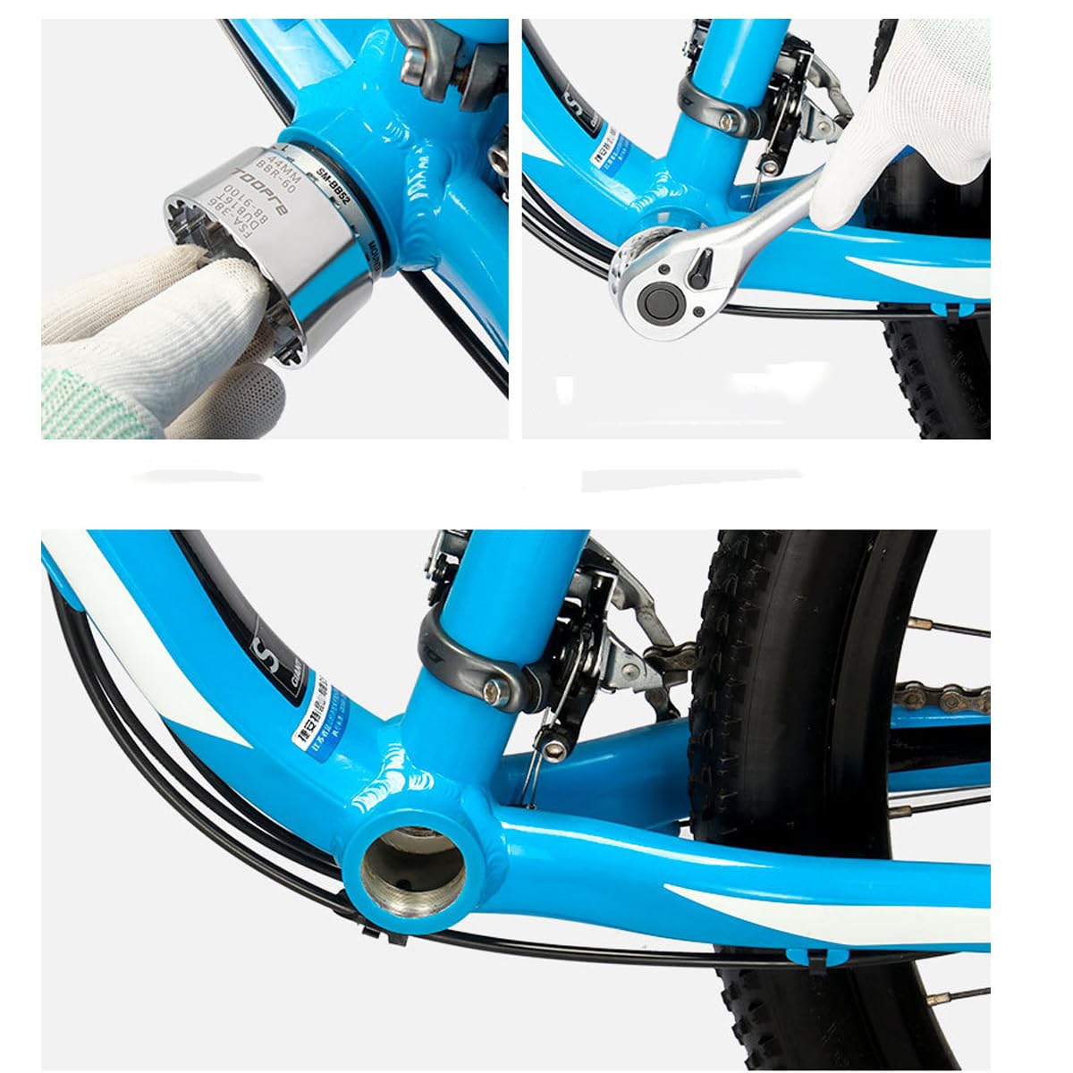 Kit 2x Attrezzi Rimozione Movimento Centrale Bicicletta – 12 Denti Per Cassetta 5-10 Velocità