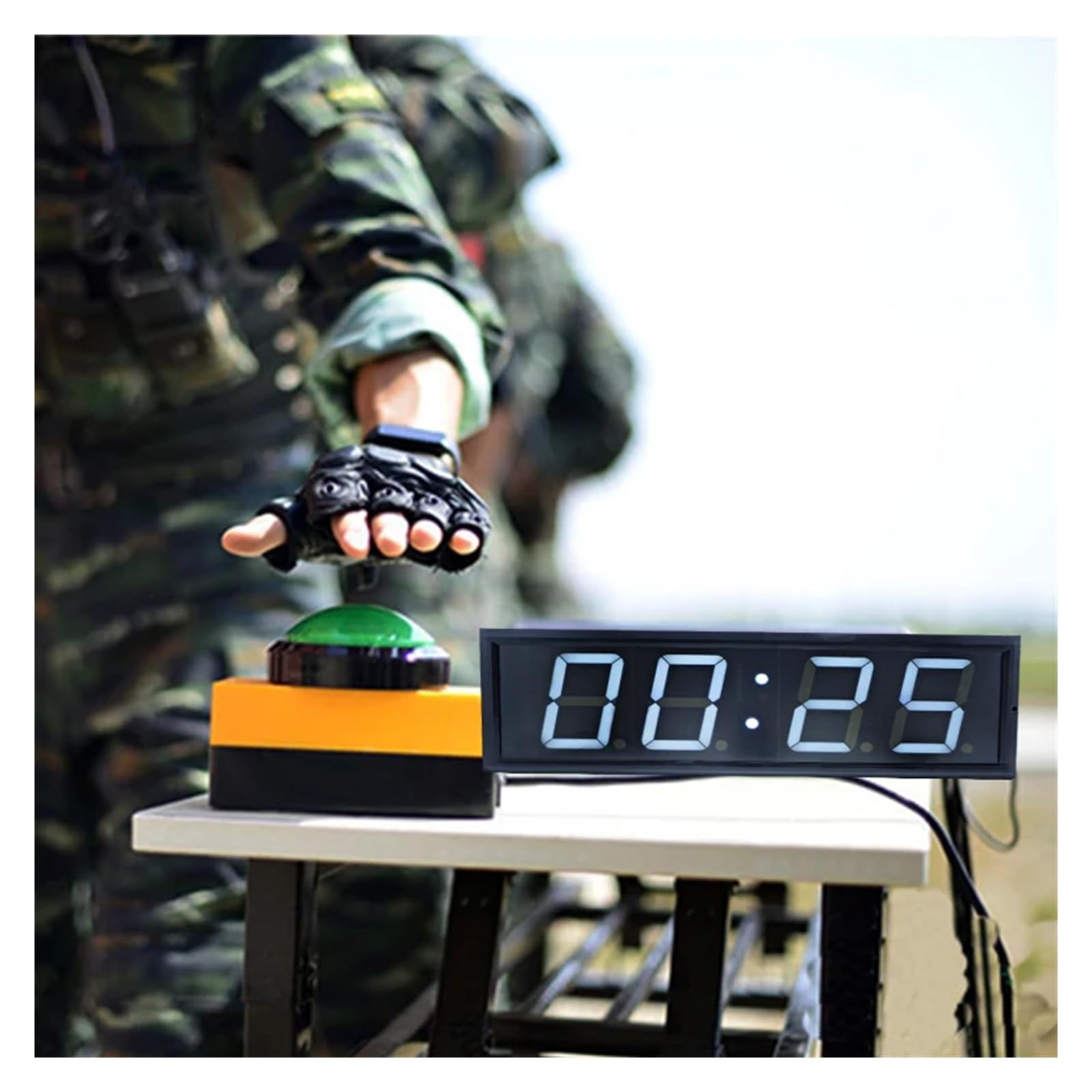 Elektronischer Timer, LED-High-Definition-Display, Leichtathletik, Spiele, Wettbewerb, Sport, Fitness, Timing-Training Helles Display(One button)