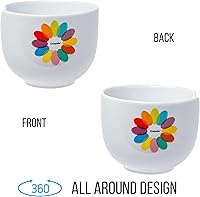 Vista 101 de Silver Buffalo The Powerpuff Girls Girl Power Featuring Blossom, Bubbles, and Buttercup Ceramic Ramen Noodle Rice Bowl with Chopsticks, Microwave