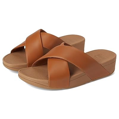 FitFlop Lulu Cross Slide Sandals Leather Women