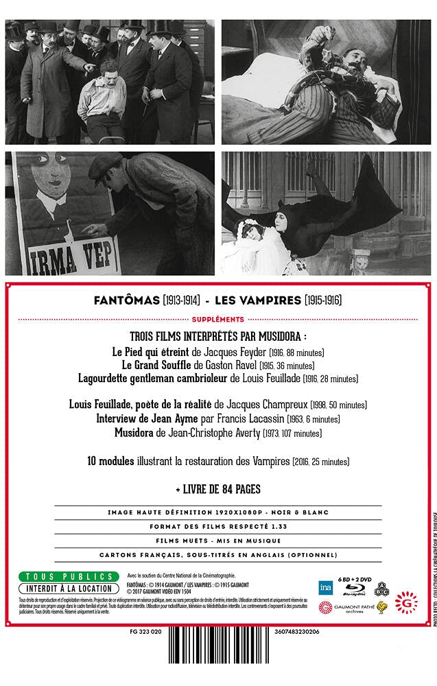 Coffret Louis Feuillade ? les Sérials noirs (Fantomas & Les Vampires) [Francia] [Blu-ray]