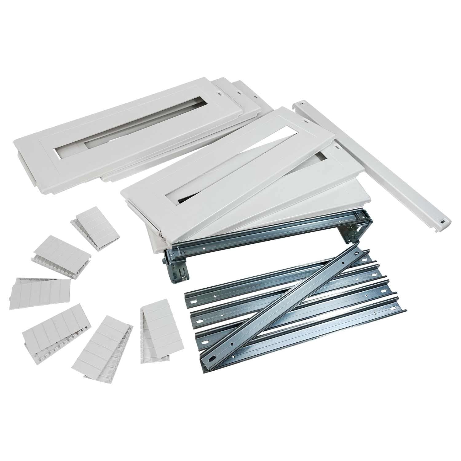 Kit couvercles plastique IDE S144P200 pour masquer vides armoire 65SUP144-192PO-PT 144 mod