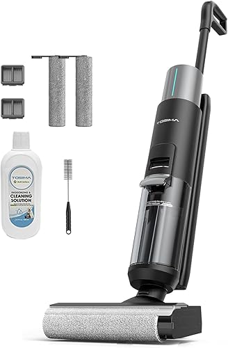 Tosima Aspiradora en seco y húmedo, aspiradora inalámbrica, ligera y larga duración, ideal para desorden pegajoso y pelo de mascotas (H1 Pro)