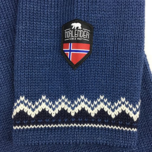 Norlender Men's Norwegian Wool Narvik Pullover Sweater (Blue, XX-Large)4