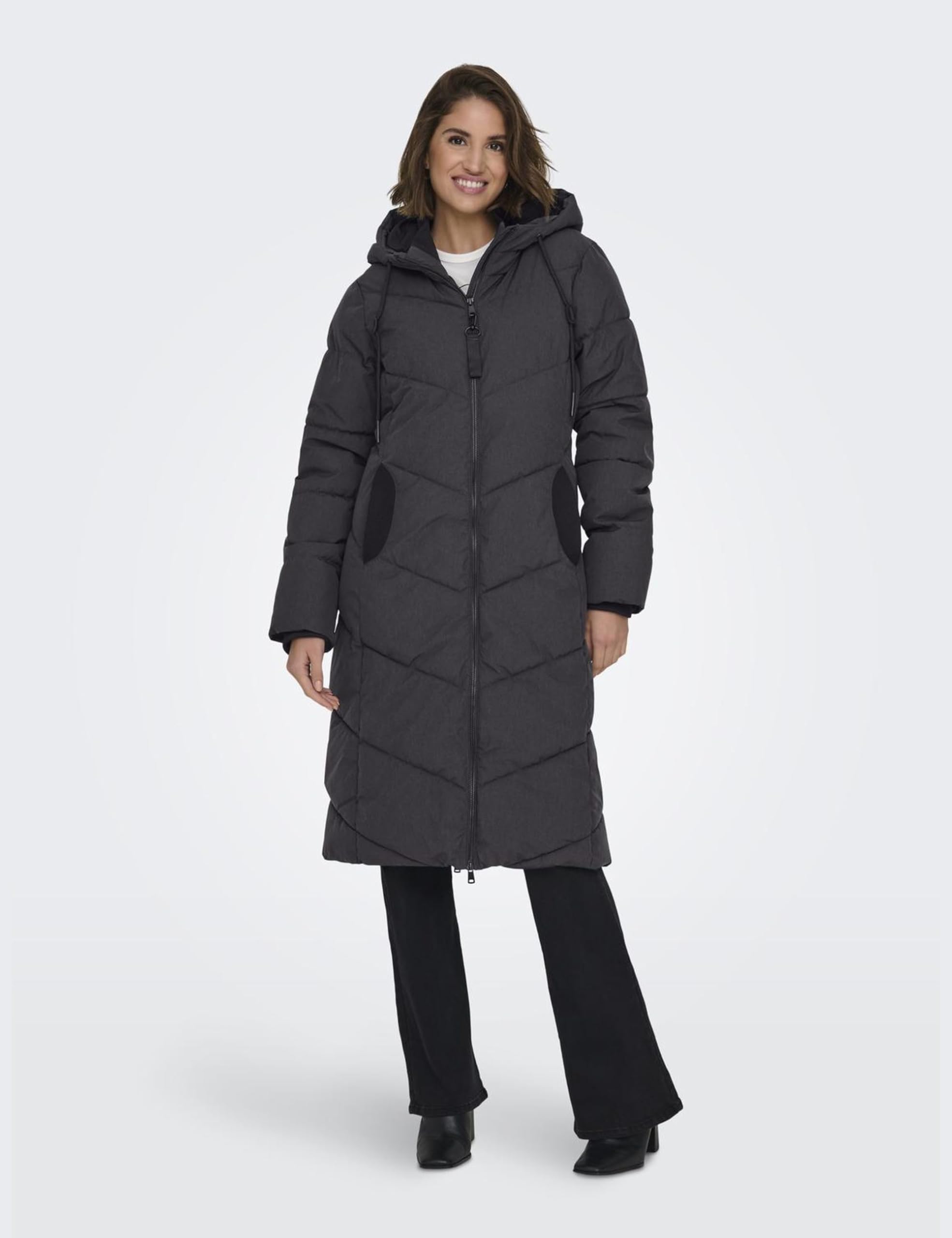 ONLY Onluma Functional Long Puffer Cs Otw Chaqueta acolchada Mujer (Pack de 1)