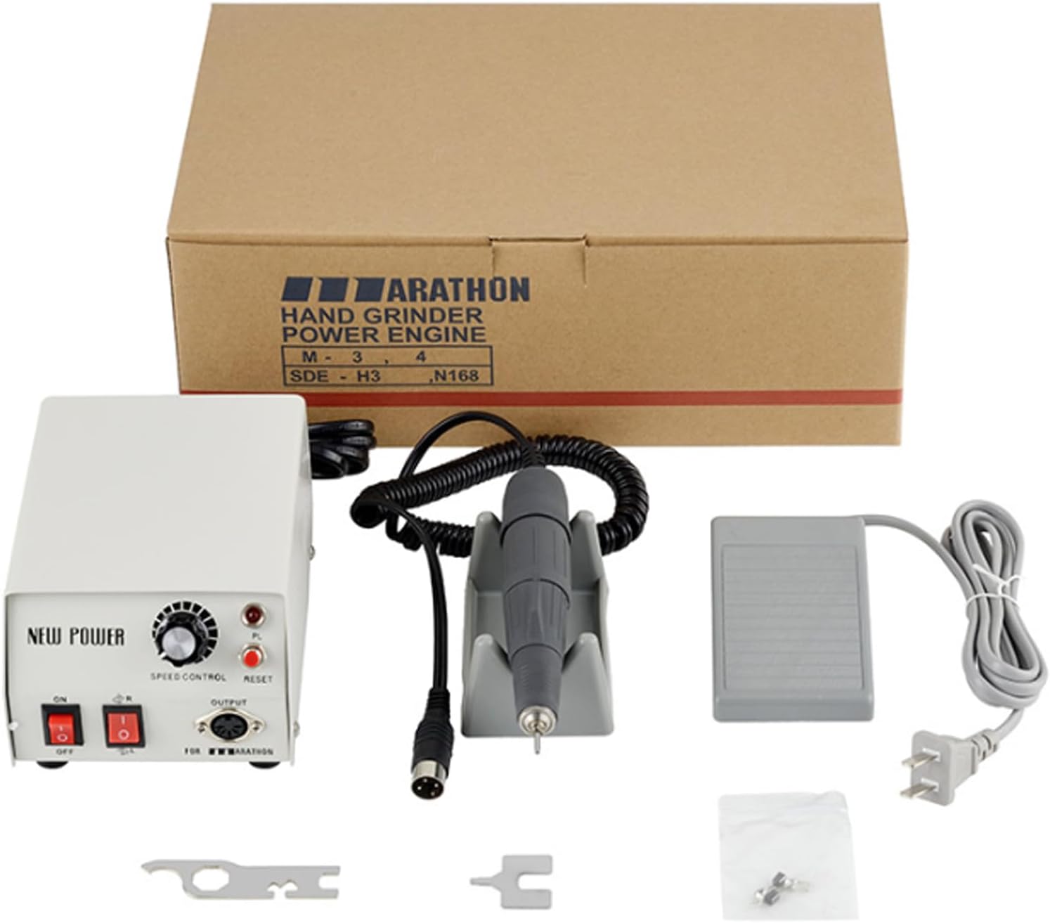 NEW POWER 45000 RPM 168 Micro Motor with H37LN Handle for Jewelry,Ceramics,Silicone,Glasswork,Woodcarving, Artware
