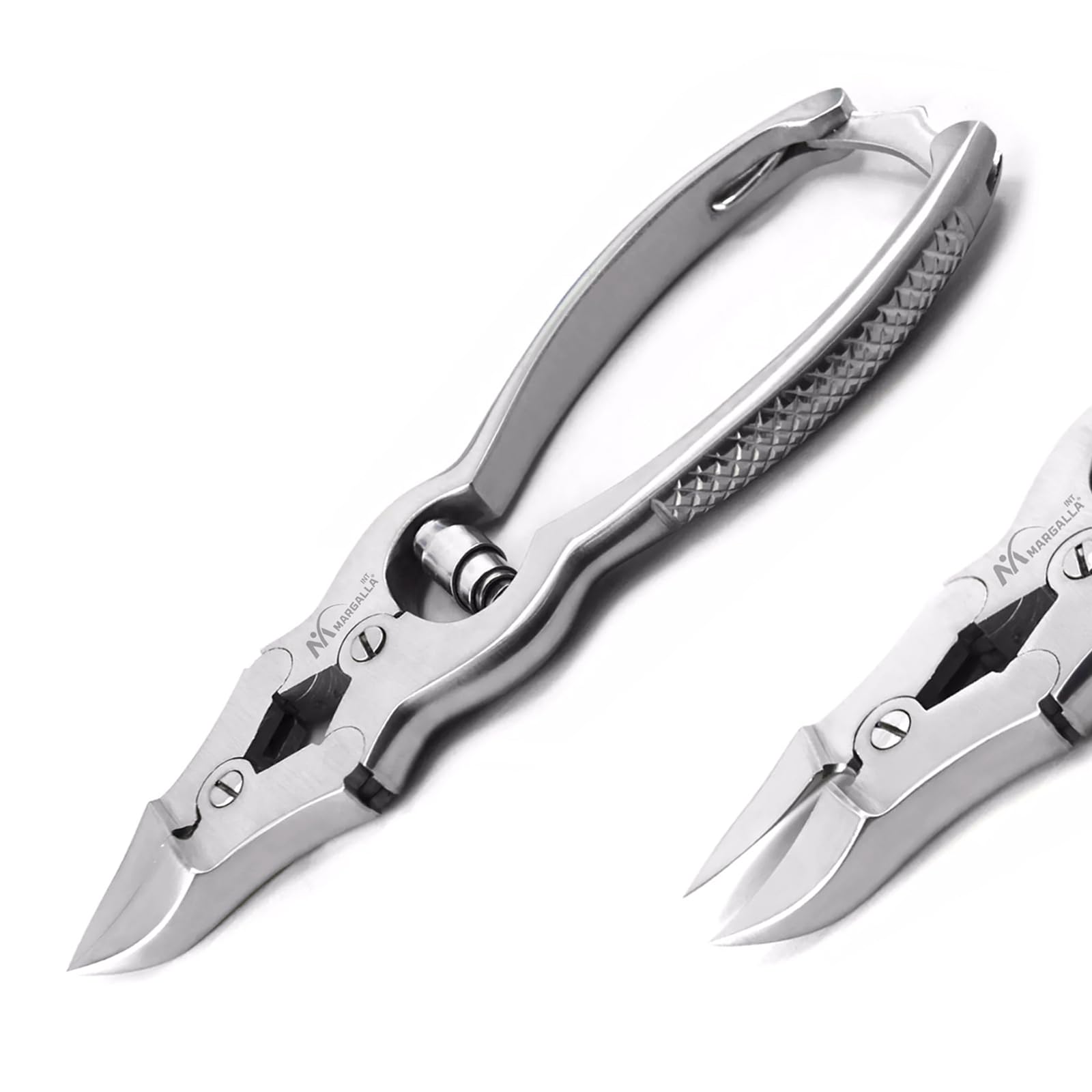 Professional Cantilever Nail Clipper Heavy Duty Toenail Cutter Double Spring Action | Stainless Steel Nail Nipper for Thick Nails Finger & Toenail Grooming