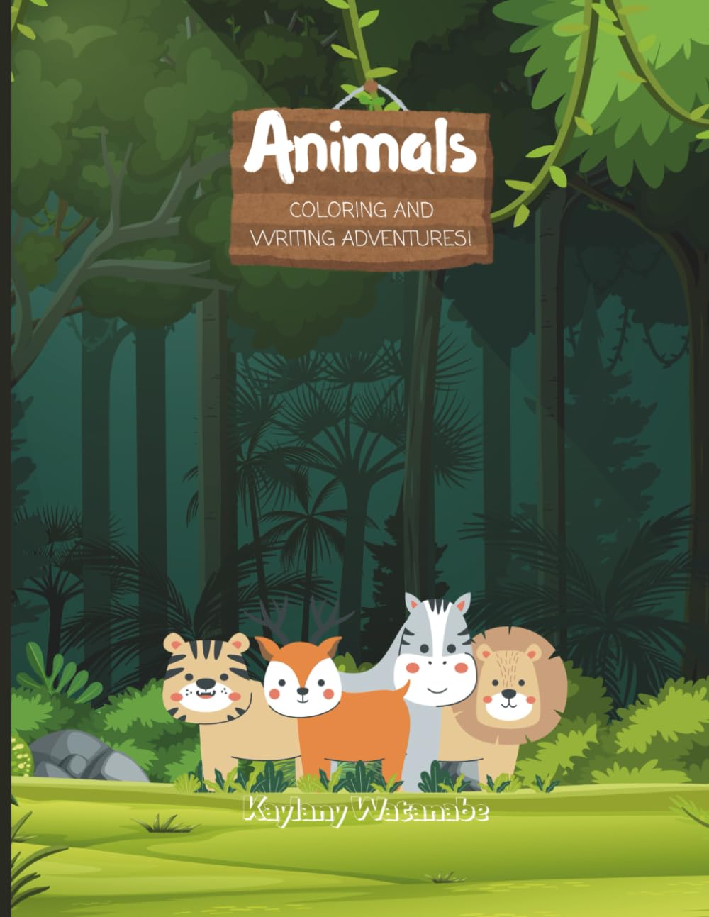 Animals: Coloring and Writing Adventures