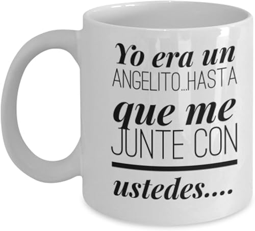 Miniatura 1 de Yo era un Angelito, AFIRMACIONES Taza café, tazas para café divertidas, tazas de café personalizadas, taza de cafetería inspiradoras, taza grande de