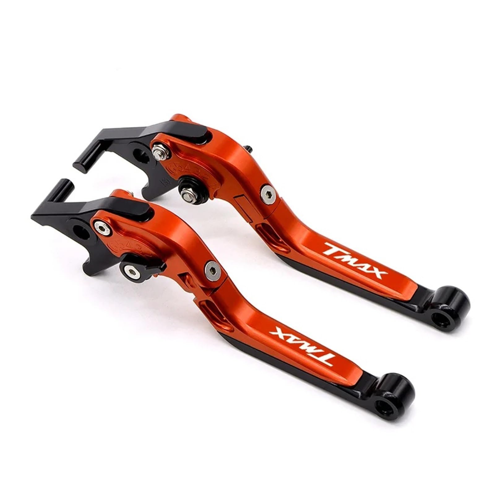Alinng Tmax-Or.or.bk.bk Clutch Brake Lever Handle Motorcycle Adjustable Clutch Brake Handle Drum Lever Accessories For Ya&Maha Tmax Tmax500 Tmax530 Tmax560 Sx Tech Max