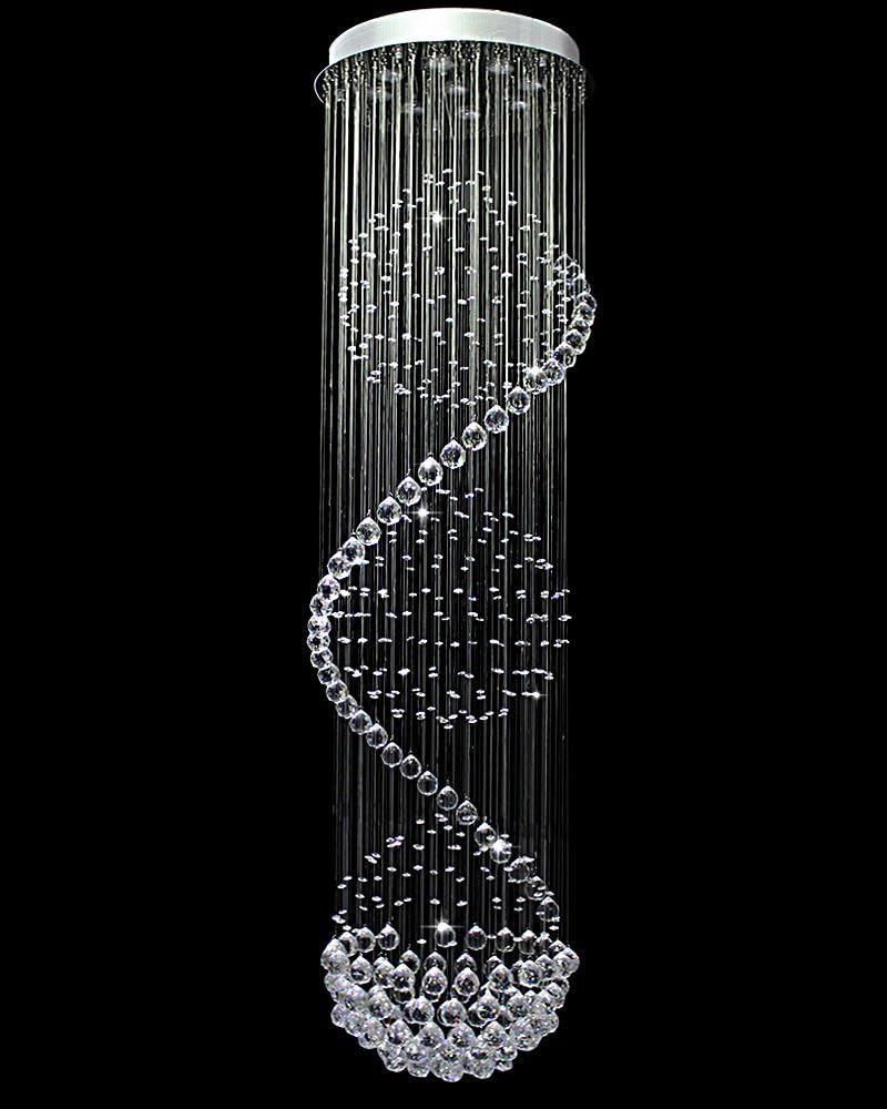Crystal Spiral Triple Circle Chandelier of Ella Fashionยฎ