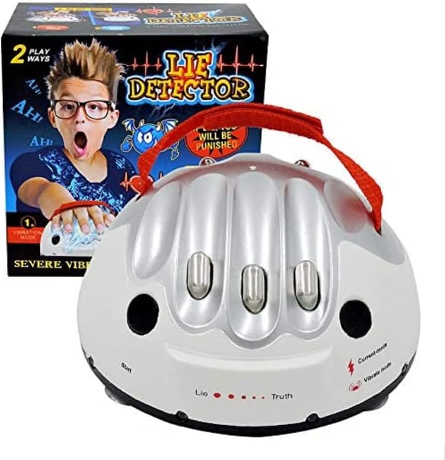 Micro Electric Shock Lie Detector, Shocking Liar Party Game Interesting True or Dare Game Lie Detector Joke Toys Polygraph Entertainment Shock Game,The Best Gift for Truth Game Toys