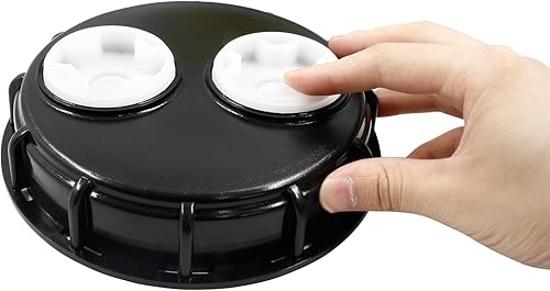Miniatura 4 de Biaungdo 2 fundas IBC para tapa de mano, 6.5 pulgadas, tapa de tanque de almacenamiento de líquido de agua resistente con orificios de ventilación