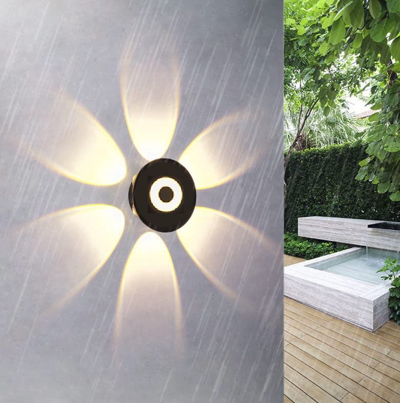 Groeien 12 Watts LED Round Shape Six Way Indoor Outdoor Waterproof Wall Light (Warm White) (1) ABS Plastic (B0BMG91NC6) Amazon Price History, Amazon Price Tracker
