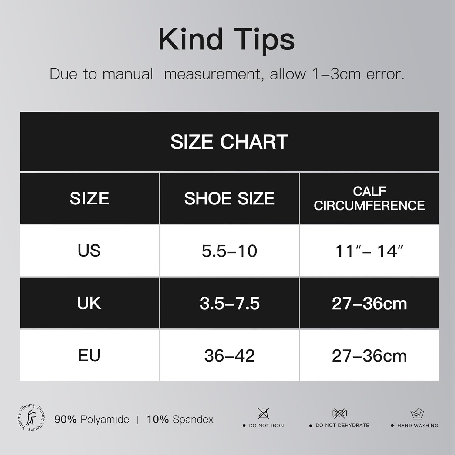 Yilanmy 6 Pairs Knee High Stockings for Women, 30D Sheer Nylon Knee High Hose Non Slip Calf Stockings with Reinforced Toe - Image 8