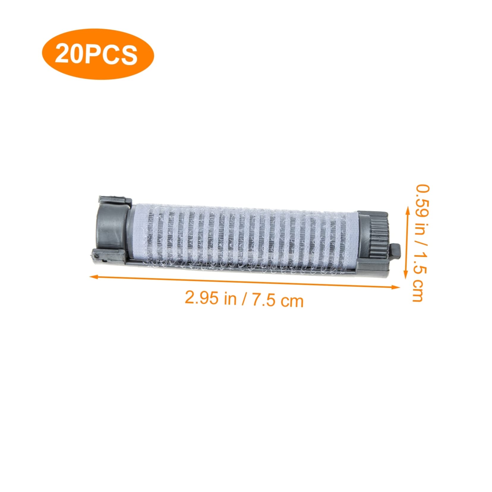 minkissy 20pcs Jumbo Self Grip Hair Curlers for Perming Wet Set Salon Hair Rollers