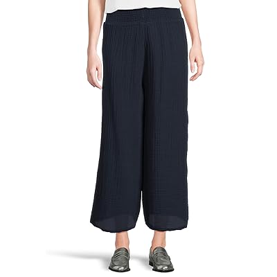 Michael Stars Medina Smocked Waist Cropped Pants Women