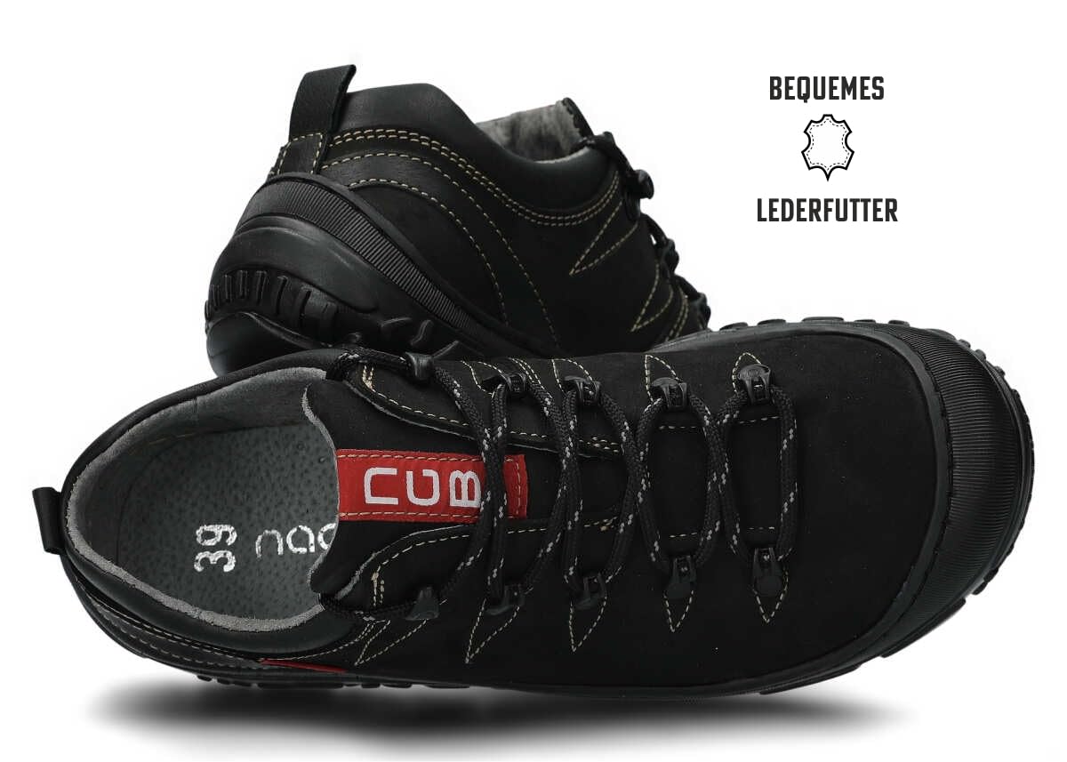 nagaba - Chaussures de randonnée - de Trekking - d’extérieur Cuir véritable, à Lacets, décontractées