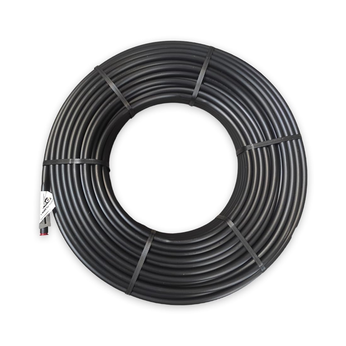 Tubería riego rigida de polietileno Ø 16 mm. Manguera de riego por goteo. Tubo de goteo de polietileno de 100 Metros y 16 milímetros sin goteros, color negro