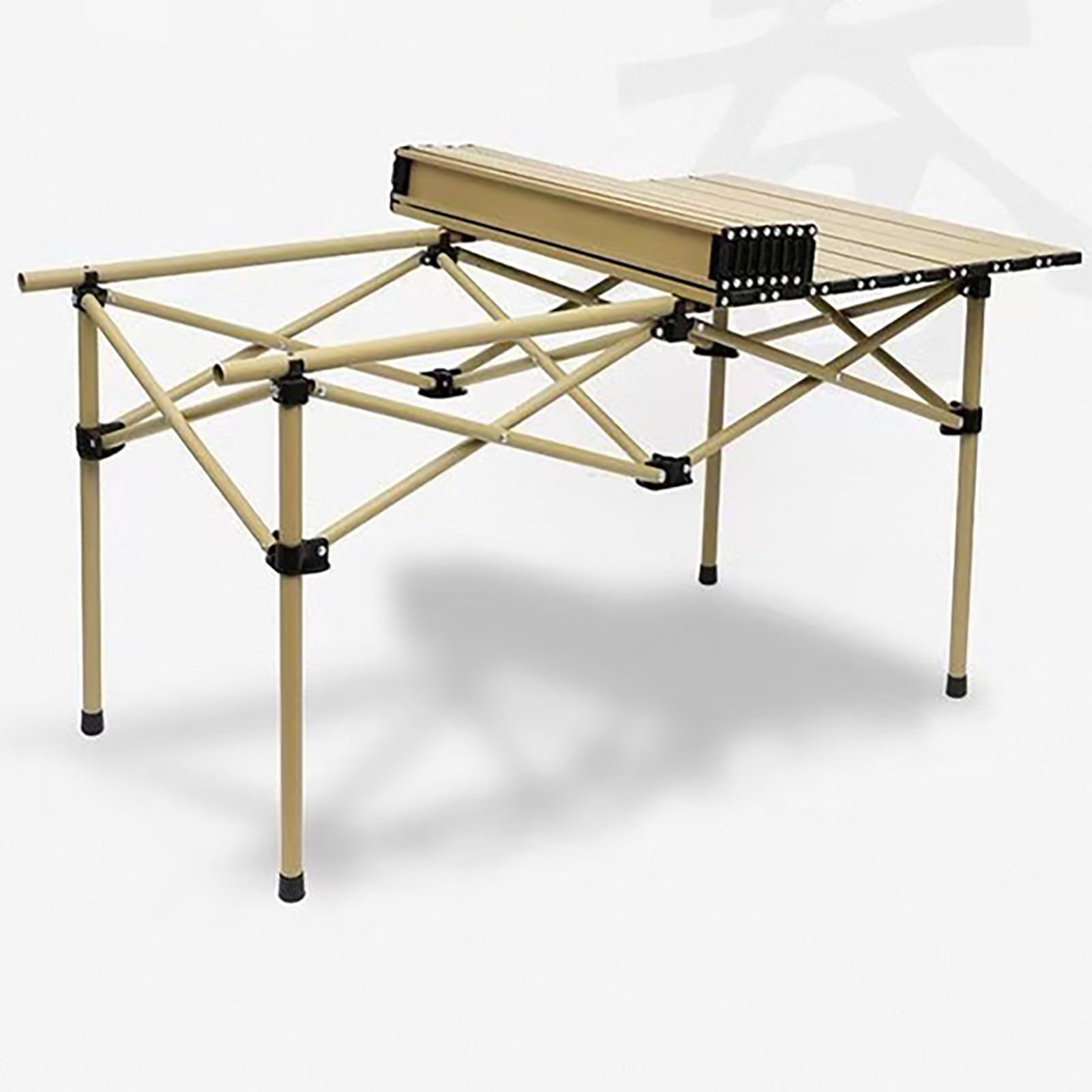Stoły kempingowe 120x55x50cm, które się składają, mały aluminiowy stół piknikowy z plecakiem, ultra kompaktowy składany stół kempingowy, na zewnątrz, piesze wycieczki, pikniki