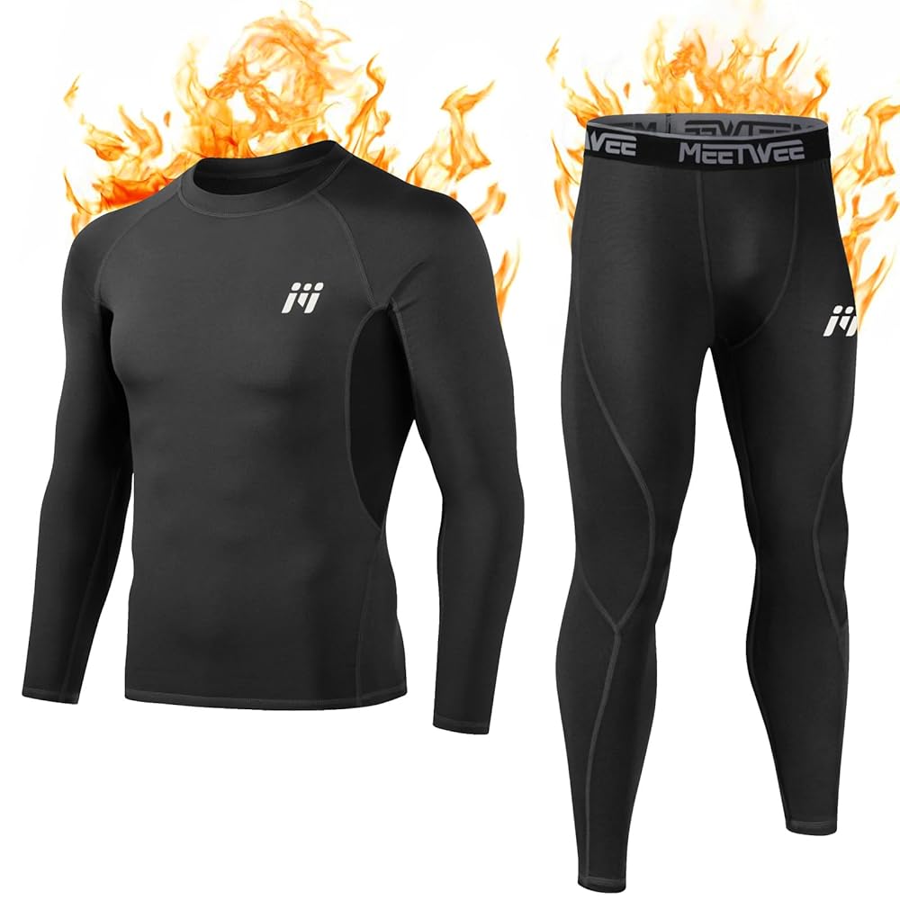 Camisetas Termicas Niño Ropa Térmica MEETYOO Para Niños Conjunto Manga  Larga Y Pantalón Para Deporte E Invierno Ropa Termica Futbol Niño