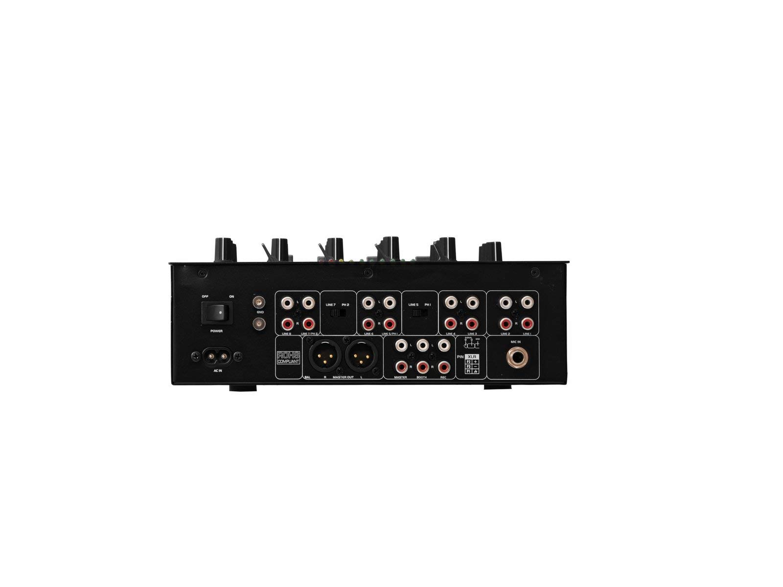 OMNITRONIC PM-422P 4-Kanal-DJ-Mixer mit Bluetooth und USB-Player