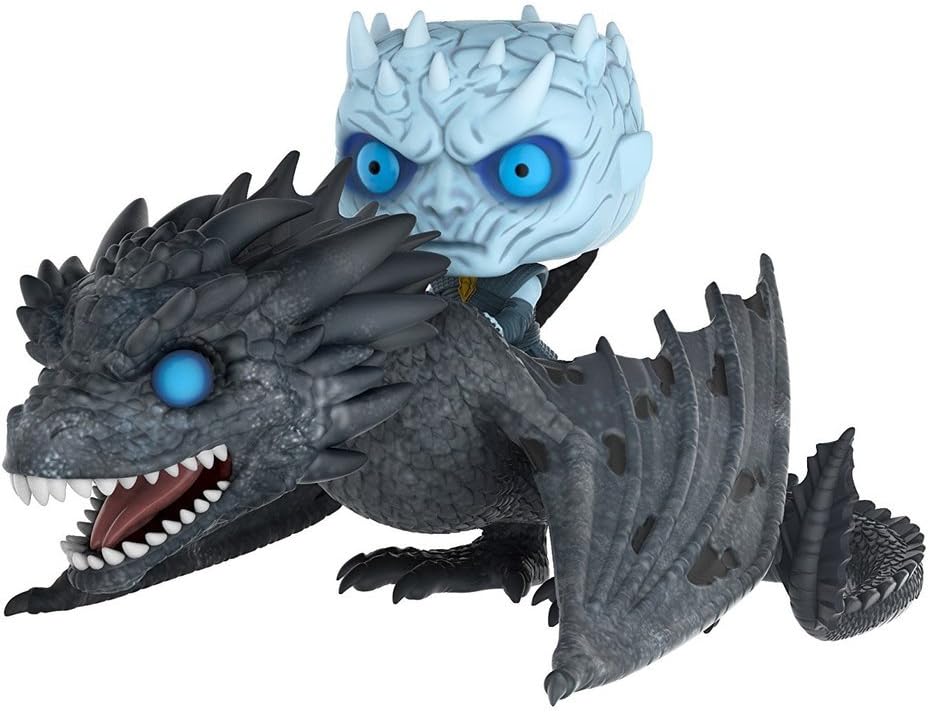 Figurine Pop Game of Thrones #58 pas cher : Roi de la Nuit & Viserion de glace